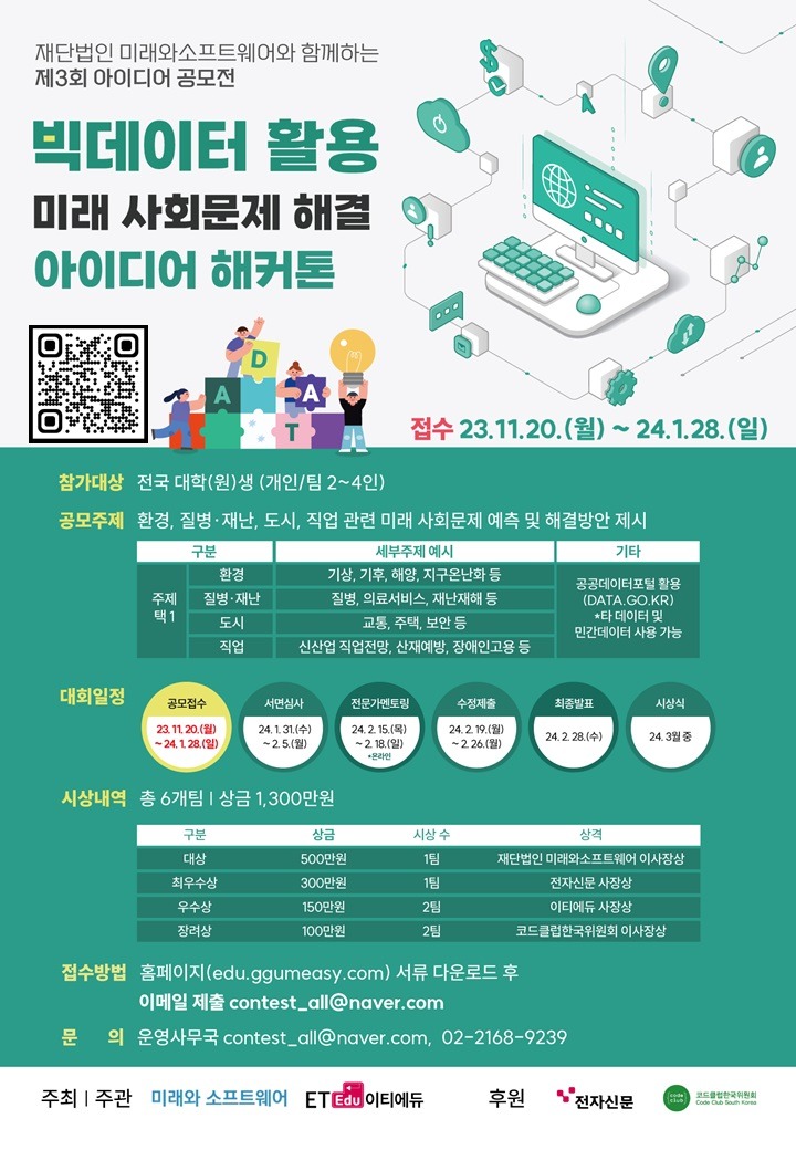 (협조공문) 미래와소프트웨어_빅데이터활용 아이디어해커톤 공모전_2.포스터.jpg